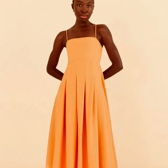 Farm Rio Maxi Dress – Size L (G) – Nude/Peach Tone - Picture 3 of 7